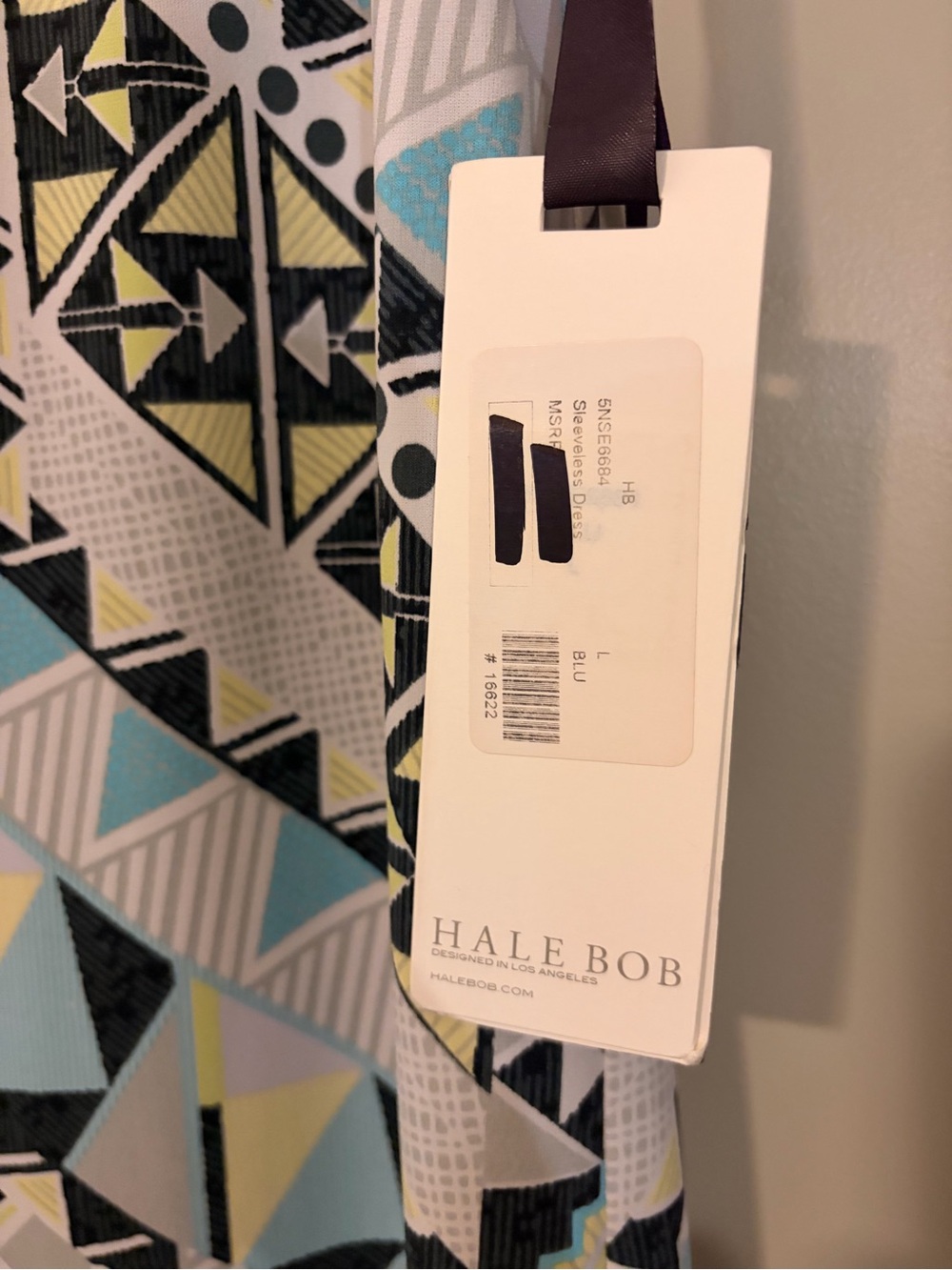 NWT Hale Bob Beaded Geometric Beaded Shift Dress L Resort MSRP $328 - Picture 8 of 10